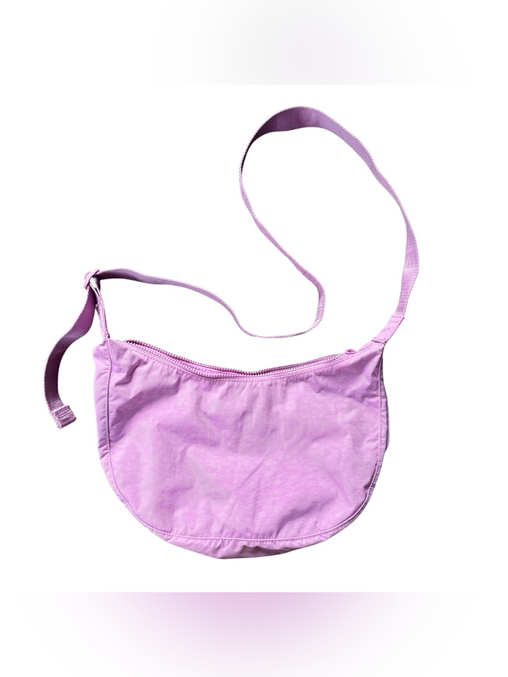 BAGGU Lilac Crossbody Bag with Adjustable Strap